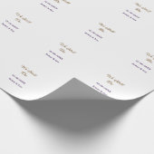 We still do brown pink name date year boho retro s geschenkpapier (Ecke)