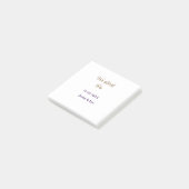 We still do brown pink name date year boho retro s post-it klebezettel (angewinkelt)