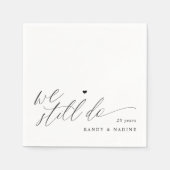 We Still Do Elegant Wedding Anniversary Serviette (Vorderseite)