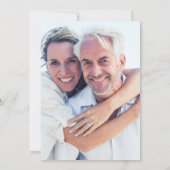 We Still Do Script Vow Renewal Anniversary Photo Einladung (Rückseite)