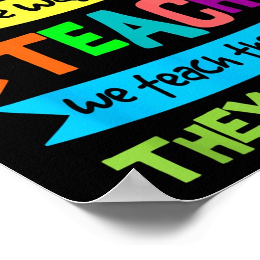 We Teach The Way They Learn Sped Special Education Poster (Ecke)