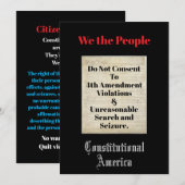 We the People 4th Amendment Einladung (Vorne/Hinten)