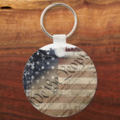 We The People American Flag Keychain Schlüsselanhänger (Rückseite)
