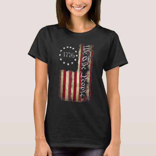 We The People American History 1776 Independence D T-Shirt (Vorderseite)