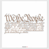 We the People Aufkleber (Blatt)