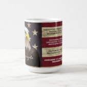 We The People Bill of Rights Flag Bald Eagle  Kaffeetasse (Mittel)