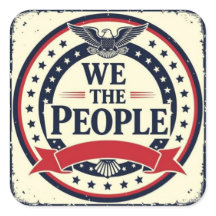 We the people classic American emblem