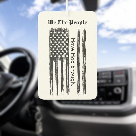 We The People Distressed Flag Autolufterfrischer