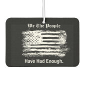 We The People Distressed Flag Autolufterfrischer (Vorderseite)