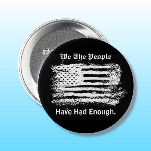We The People Distressed Flag Button