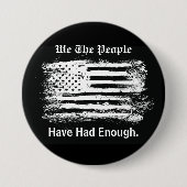 We The People Distressed Flag Button (Vorderseite)
