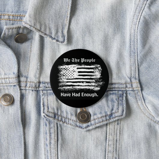 We The People Distressed Flag Button (Beispiel)