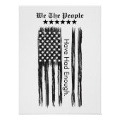 We The People Distressed Flag Vertical Poster (Vorderseite)