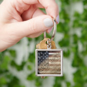We The People Industrial American Flag Keychain Schlüsselanhänger (Hand)