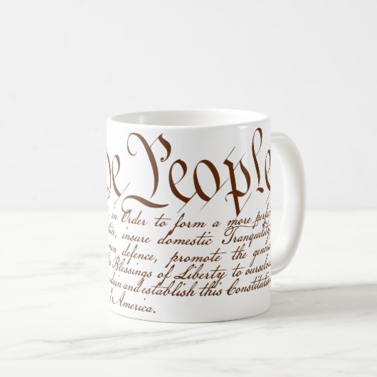 We the People Kaffeetasse (VorderseiteRechts)