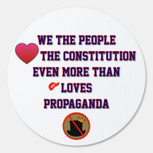 We the people love the constitution protest sign