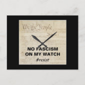 We the People No Fascism on My Watch Postkarte (Vorderseite)