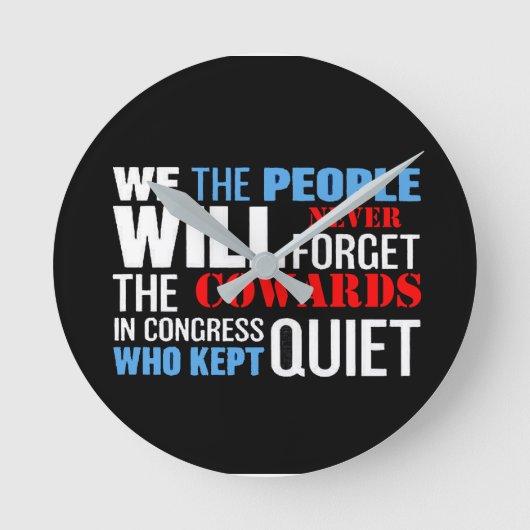 we the people... runde wanduhr (Vorderseite)