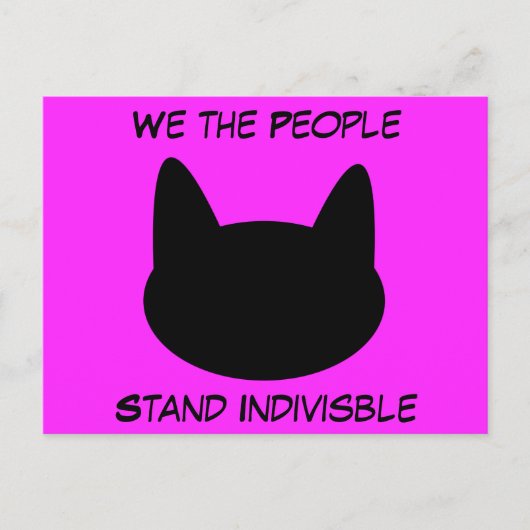 We the People Stand United Postcards Postkarte (Vorderseite)