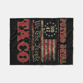 We The People Taco Foxtrot Delta Taco 2 Fleecedecke (Vorderseite (Horizontal))