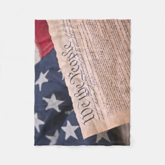 We the People Verfassung Fleecedecke (Vorderseite)