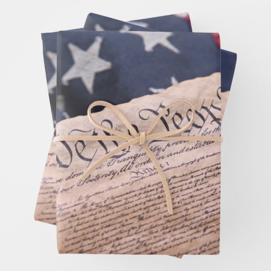 We the People Verfassung Geschenkpapier Set (Beispiel)
