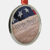 We the People Verfassung Ornament Aus Metall (Rechts)