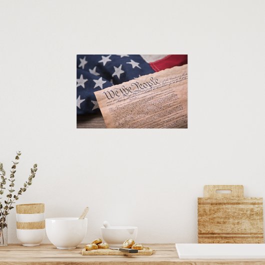 We the People Verfassung Poster (Küche)