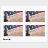 We the People Verfassung Rechteckiger Aufkleber (Blatt)
