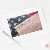 We the People Verfassung Rechteckiger Aufkleber (Umschlag)