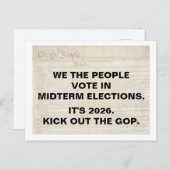 We the People Vote in 2026 Midterm Elections Postkarte (Vorne/Hinten)