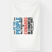 We the People Will Never Forget the Cowards Banner (Vertikal)