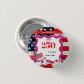 We The Silly Geese 250th Funny Celebration Button (Vorne & Hinten)