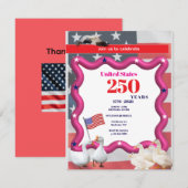 We The Silly Geese 250th Funny Celebration Dankeskarte (Vorne/Hinten)