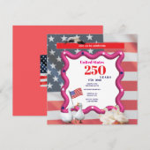 We The Silly Geese 250th Funny Celebration Einladung (Vorne/Hinten)