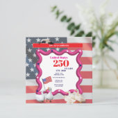 We The Silly Geese 250th Funny Celebration Einladung (Stehend Vorderseite)