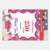 We The Silly Geese 250th Funny Celebration Geschenkpapier Set (Vorderseite)