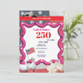 We The Silly Geese 250th Funny Celebration Karte (Stehend Vorderseite)