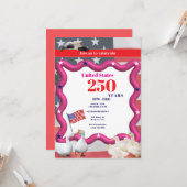 We The Silly Geese 250th Funny Celebration Karte (Vorderseite/Rückseite Beispiel)