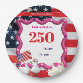 We The Silly Geese 250th Funny Celebration Pappteller (Vorderseite)