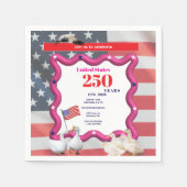 We The Silly Geese 250th Funny Celebration Serviette (Vorderseite)