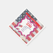 We The Silly Geese 250th Funny Celebration Serviette (Ecke)