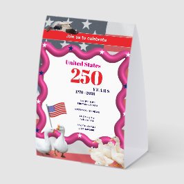 We The Silly Geese 250th Funny Celebration Tischaufsteller