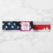 We The Silly Geese 250th Funny Celebration Wasserflaschenetikett (Einzelnes Label)