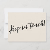 "We ve Moved" Moderne Handschriftencreme-Karte Einladung (Rückseite)