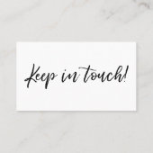 "We ve Moved" Moderne Handwriting Typografy Card Visitenkarte (Rückseite)