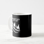 We Walk By Faith Not By Sight Christian Christmas Kaffeetasse (Vorderseite Links)
