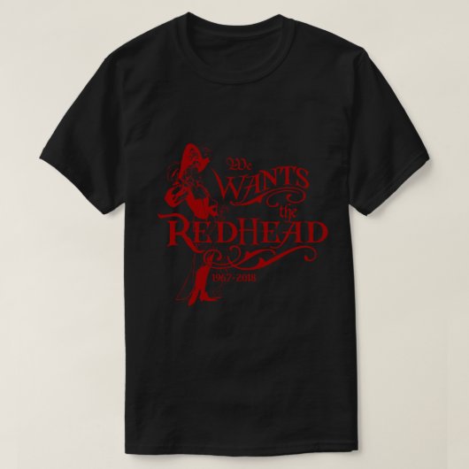 We Wants The Redhead Caribbean Pirates Shirt Comme (Design vorne)