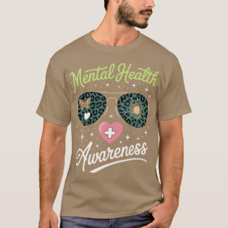 We Wear I Wear Green Mental Health Awareness Month T-Shirt