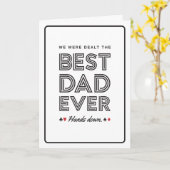 We Were Dealt the Best Dad Ever Greeting Card Karte (Gelbe Blume)